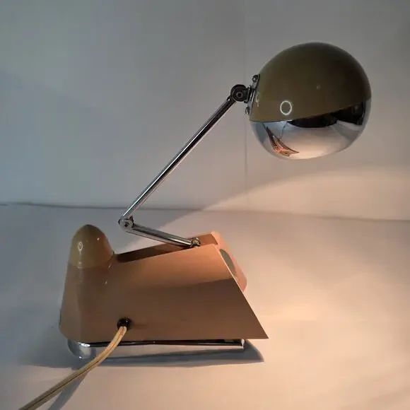 Hamilton Atomic Telescoping Orb Eyeball Desk Lamp 1960’s Mid Century Modern Work - Picture 4 of 16